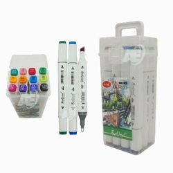 Touch Cool Twin Tip Alcohol Marker 12 Shades 